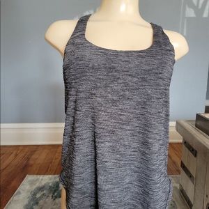 Lululemon athletic tank Sz 8 grey/black